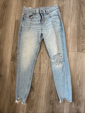 American Eagle Outfitters Light Blue Distressed Boyfriend Jeans